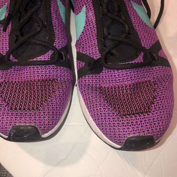 Nike Dual Racer Knit Womens Running Shoes Size 8‎ Sneakers Fuschia - Picture 6 of 10